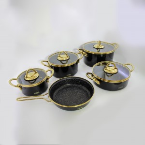 Набор посуды из 9 предметов Empire Черный BLA-0641